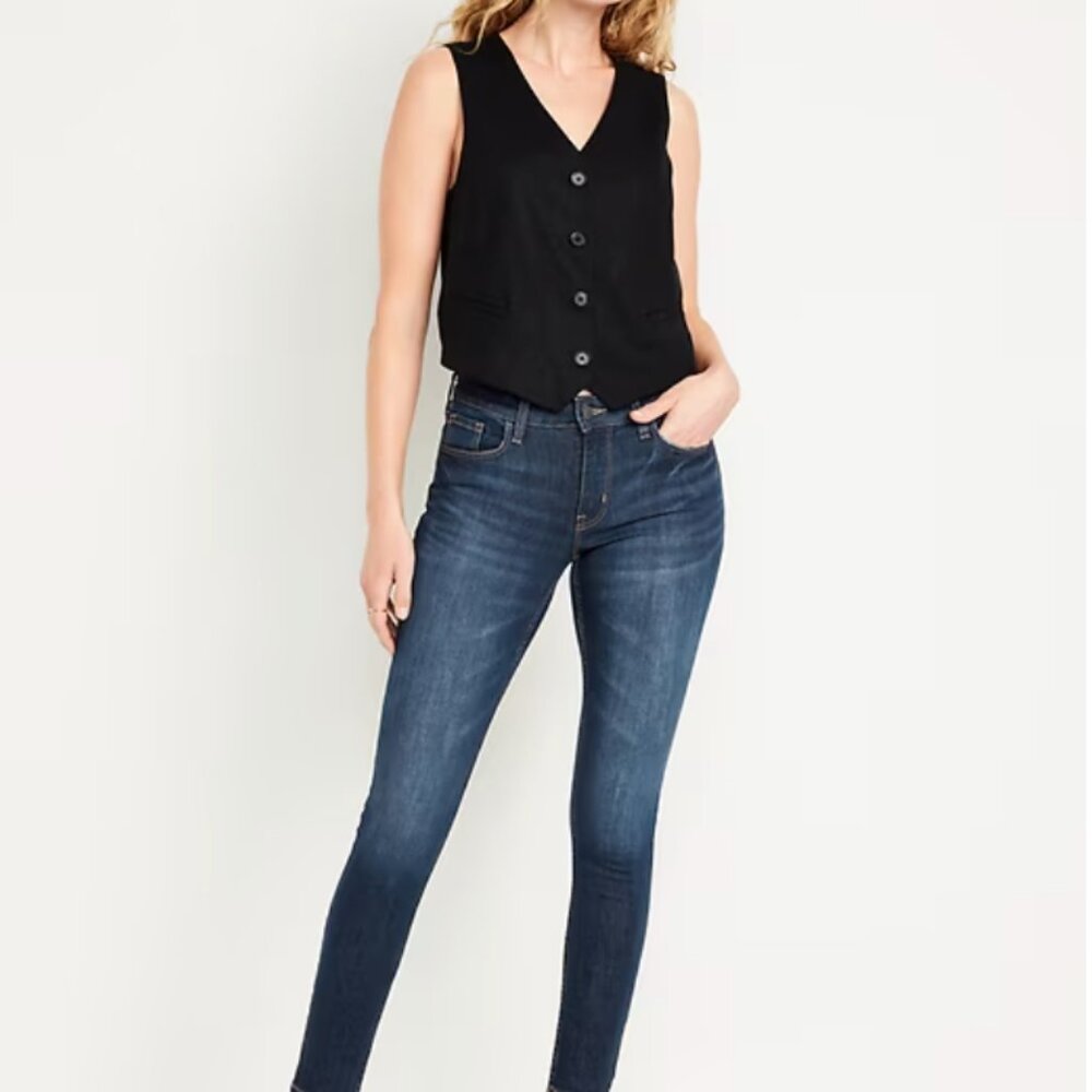 Old Navy Mid-Rise Rockstar Super-Skinny Jeans